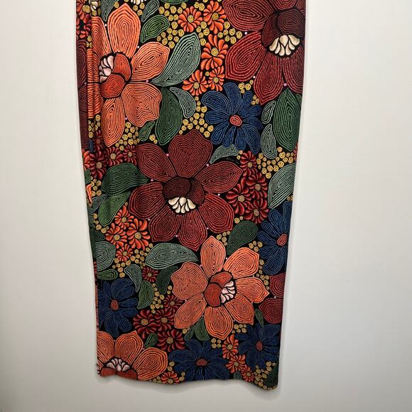 Farm Rio Stitched Flower Print Midi Dress Size Small - Picture 6 of 11